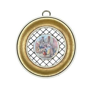 Victorian Porcelain Cameo Wall Art Cries Of London Primroses Yellow Primroses